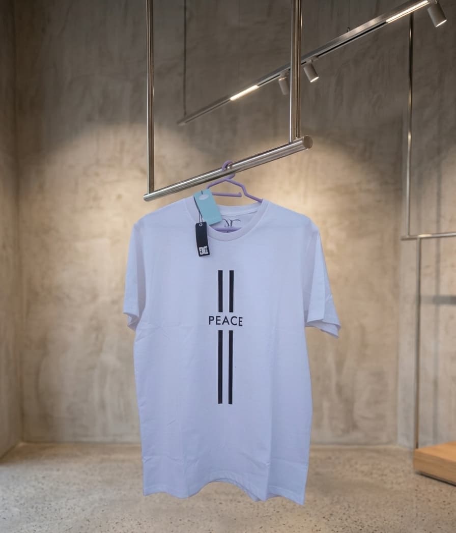 Trendy Streetwear Tee With Peace