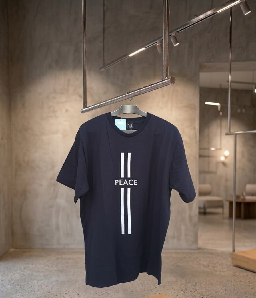 Trendy Streetwear Tee With Peace